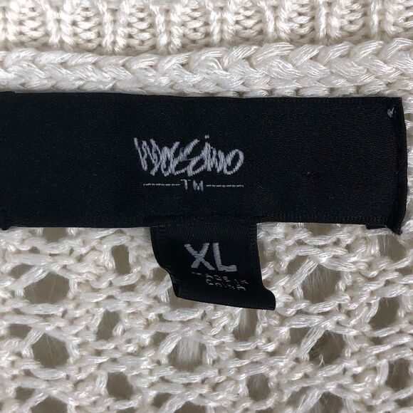 Mossimo SZ XL Cropped Crochet Knit Cover Up, Outer Layer w/Fringed Sides, Beachy - Picture 8 of 8